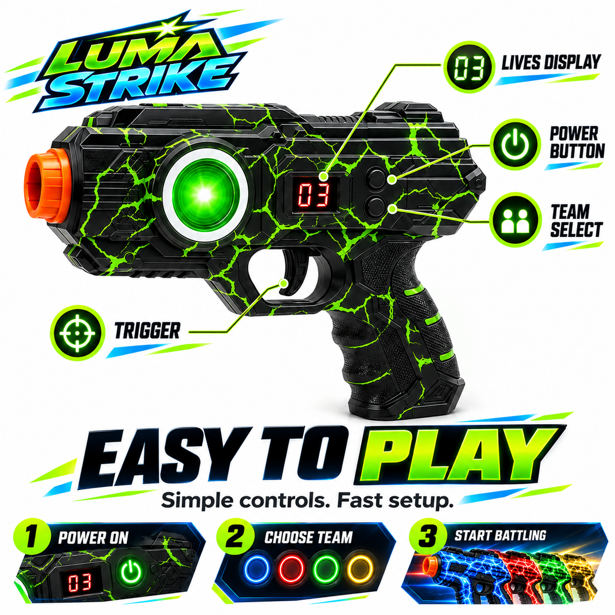 LumaStrike™ - Laser Tag Set